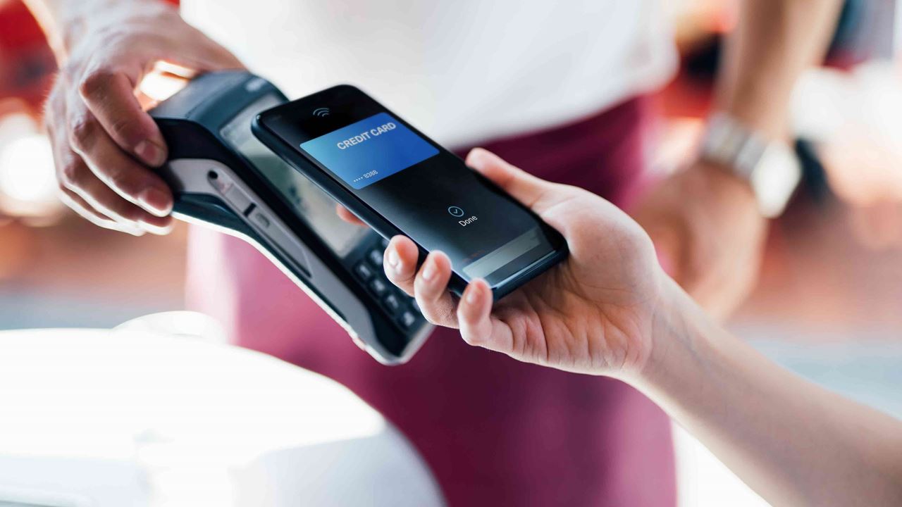 using mobile phone to pay at speed point